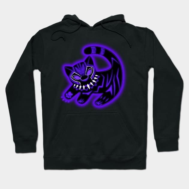 The panther king purple Hoodie by MIKELopez